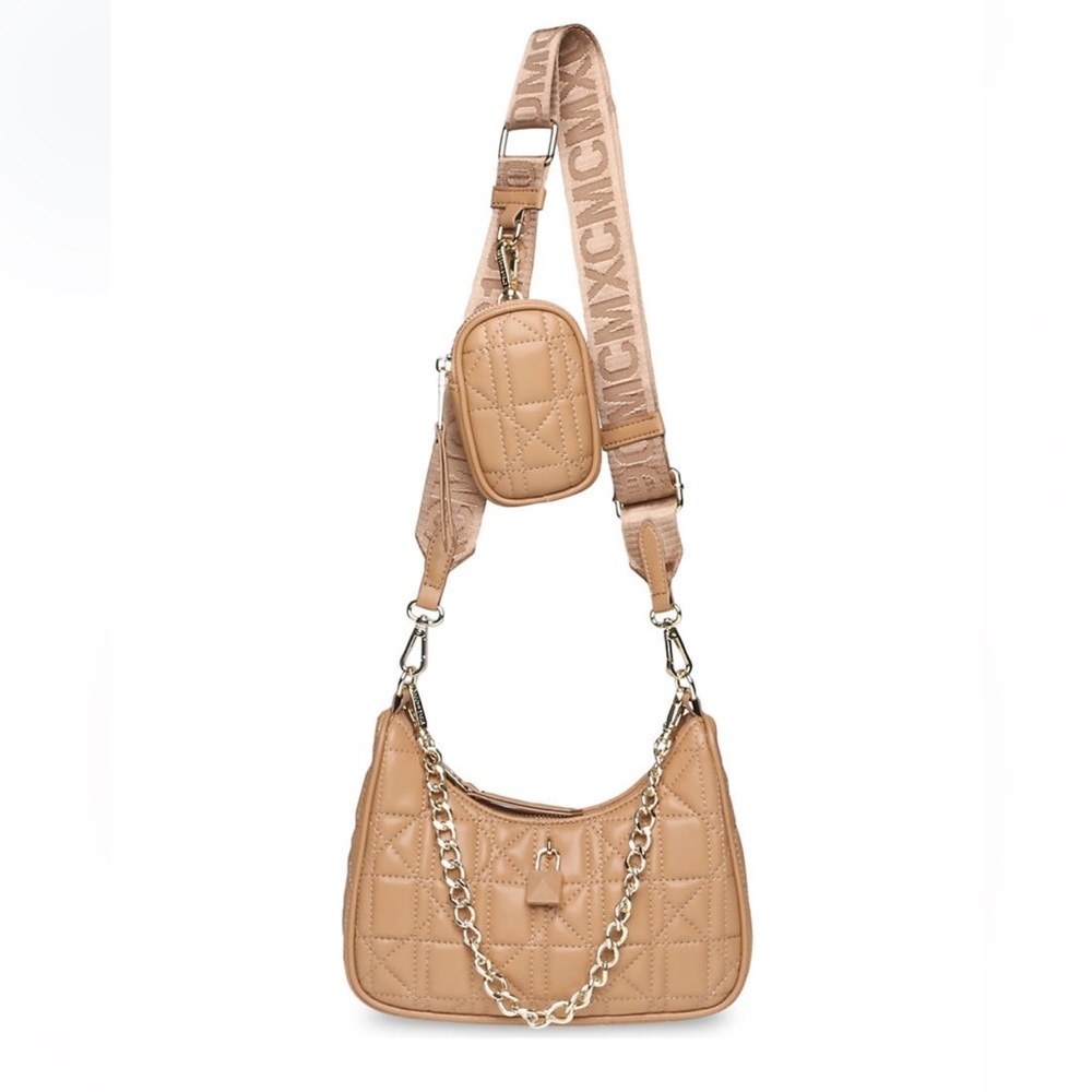 Steve Madden Multi Pouch Quilted Crossbody Bag